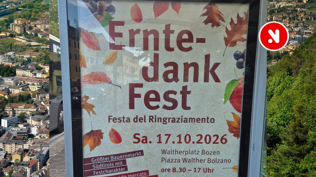 Heute in Bozen: Großes Südtiroler Erntedankfest am Waltherplatz 🍎🧀